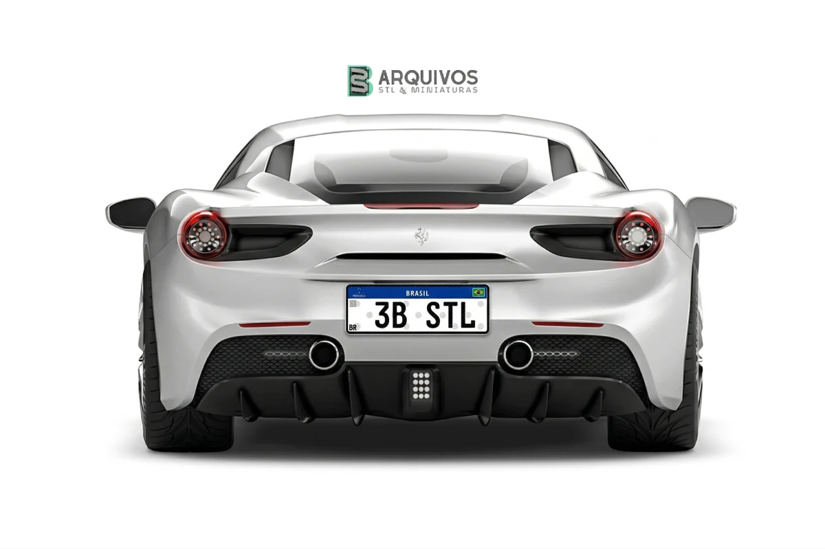 Modelo 3D STL - Ferrari 488 GTB 2016 — foto 6